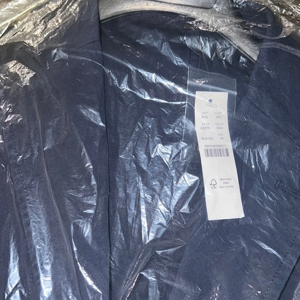 New J‎ Crew Garment-dyed-cotton-linen blend chino suit jacket